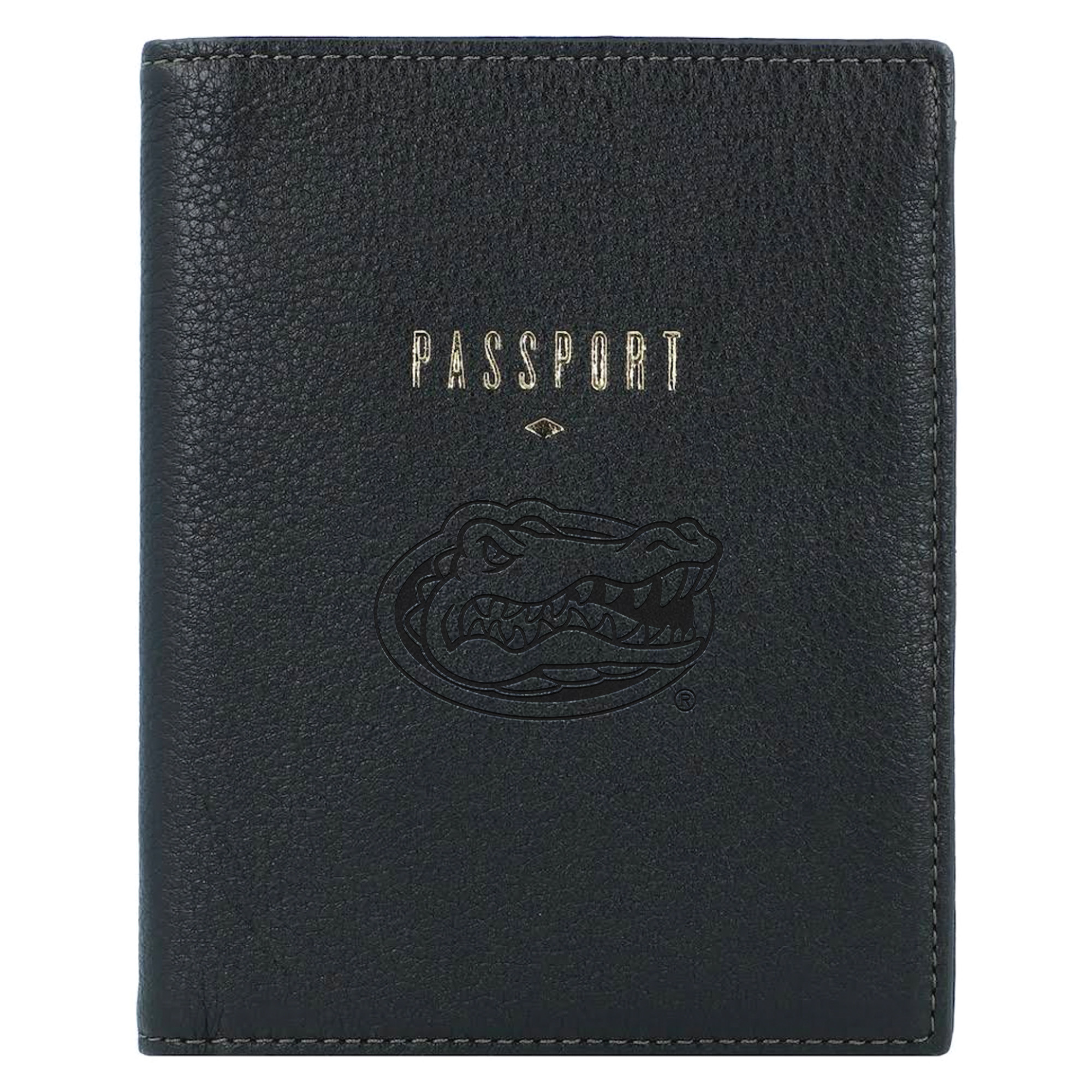 Fossil Black Florida Gators Travel RFID Passport Case
