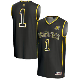 Unisex GameDay Greats Black  Wichita State Shockers #1 Basketball Jersey