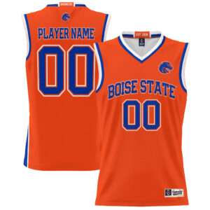 Men's GameDay Greats  Orange Boise State Broncos NIL Pick-A-Player Lightweight Basketball Jersey