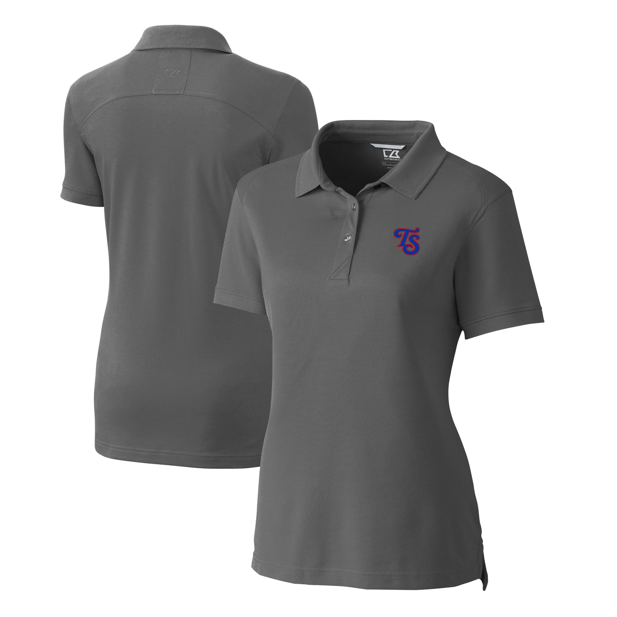 Women's Cutter & Buck Gray Tennessee Smokies Advantage Tri-Blend Pique Polo - Image 5