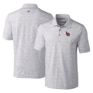 Men's Cutter & Buck  Gray Louisville Bats Advantage Tri-Blend Space Dye Polo