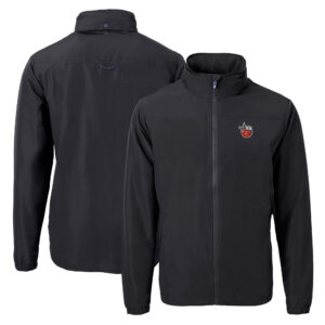 Men's Cutter & Buck Black Fort Wayne TinCaps Charter Eco Recycled Full-Zip Jacket