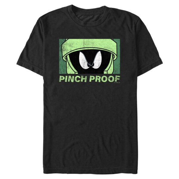 Men's Mad Engine Black Looney Tunes Marvin Pinch Proof St. Paddy's Day Graphic T-Shirt
