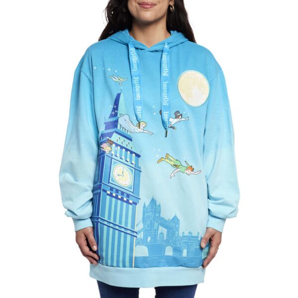 Unisex Loungefly Blue Peter Pan You Can Fly Pullover Hoodie - Image 8