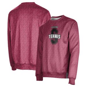 Men's ProSphere Red Stevens Institute of Technology Ducks Tennis Crewneck Pullover Sweatshirt