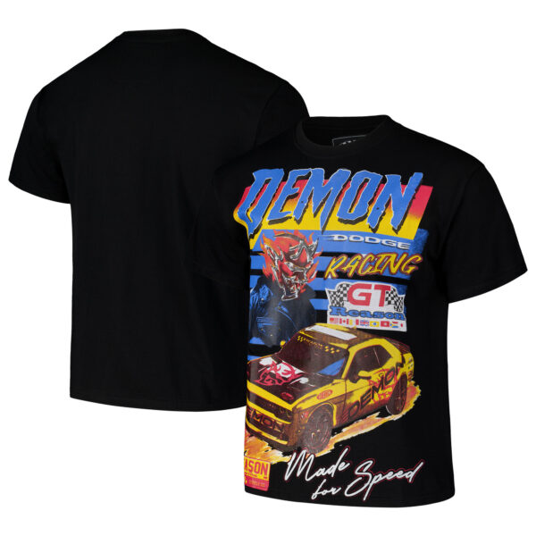 Unisex Reason Black Dodge Demon Racing Graphic Box T-Shirt