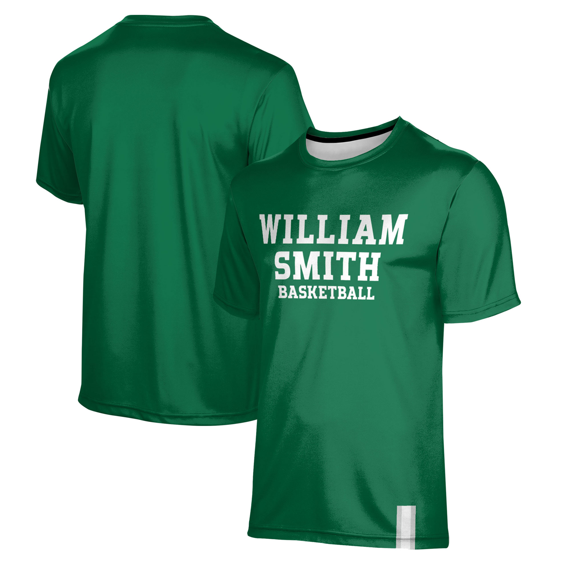 Men's ProSphere Green Hobart & William Smith Colleges Basketball T-Shirt - Image 5