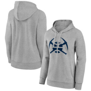 Women's Gray Denver Nuggets Alternate Logo Pullover Hoodie