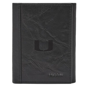 Fossil Miami Hurricanes Neel Extra Capacity Trifold Wallet