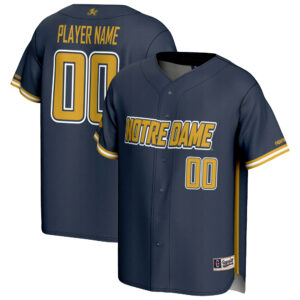 Youth GameDay Greats  Navy Notre Dame Fighting Irish NIL Pick-A-Player Baseball Lightweight Jersey