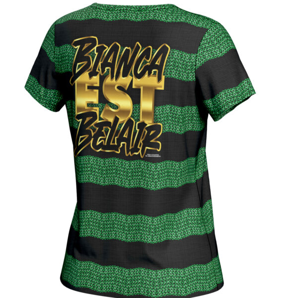 Women's ProSphere Green/Black Bianca Belair Gold Lips T-Shirt - Image 7