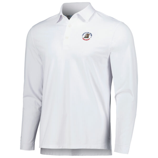 Men's 2025 U.S. Open IBKUL White Icefil Long Sleeve Polo - Image 10