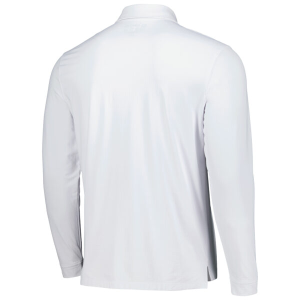 Men's 2025 U.S. Open IBKUL White Icefil Long Sleeve Polo - Image 11