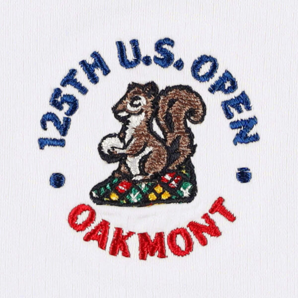 Men's 2025 U.S. Open IBKUL White Icefil Long Sleeve Polo - Image 12