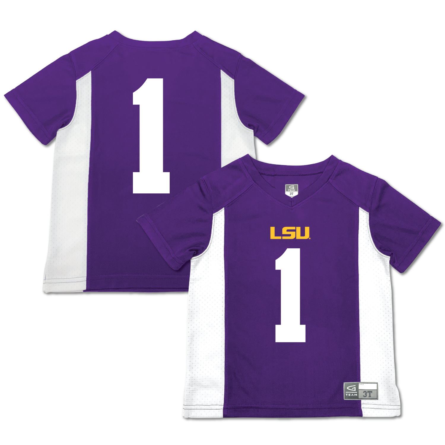 Toddler Garb #1 Purple LSU Tigers Football Jersey