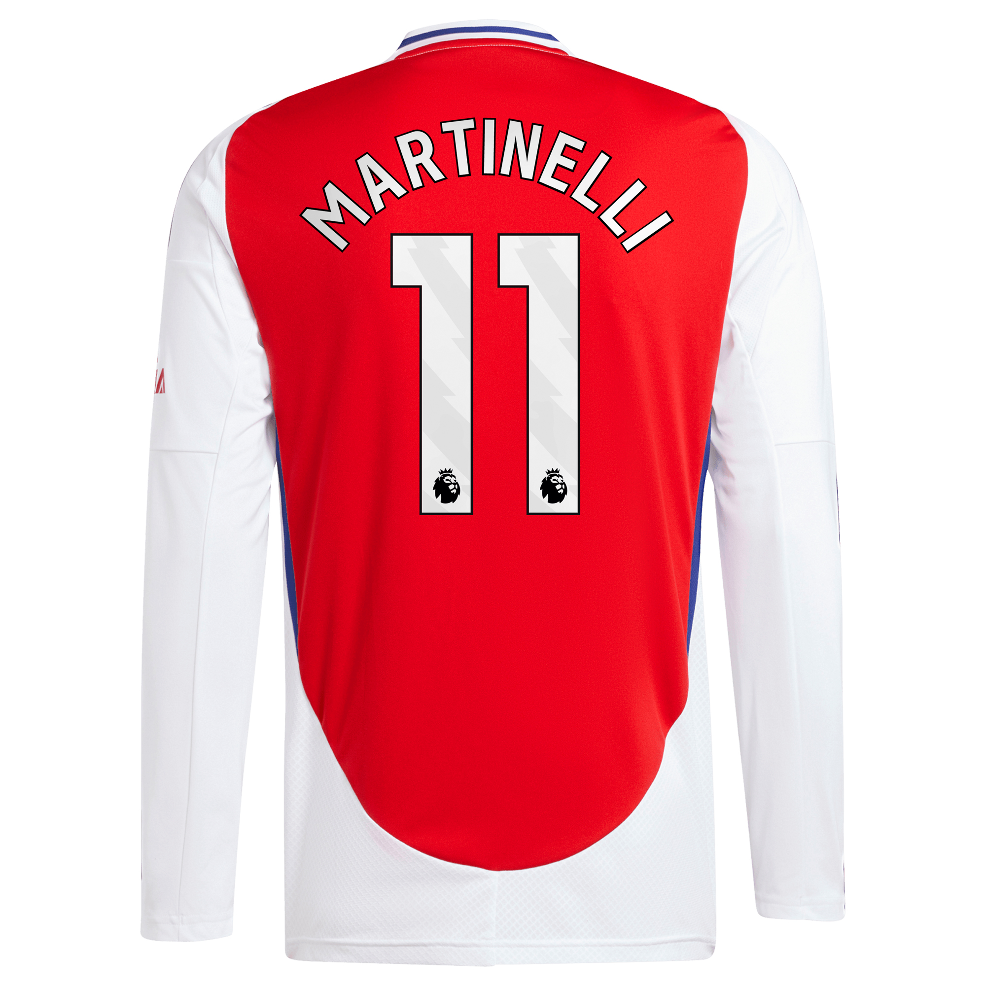 Men's adidas Gabriel Martinelli Red Arsenal 2024/25 Home Long Sleeve Replica Player Jersey - Image 4