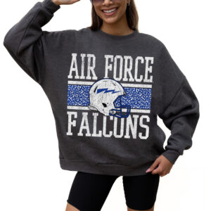 Women's Gameday Couture Charcoal Air Force Falcons Premium Fleece Pullover Sweatshirt