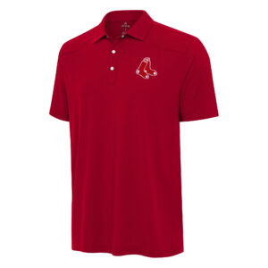 Men's Antigua Red Boston Red Sox Western Polo