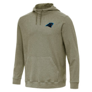 Men's Antigua Olive Carolina Panthers Cloud Pullover Hoodie