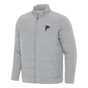 Men's Antigua  Gray Atlanta Falcons Swelter Full-Zip Jacket