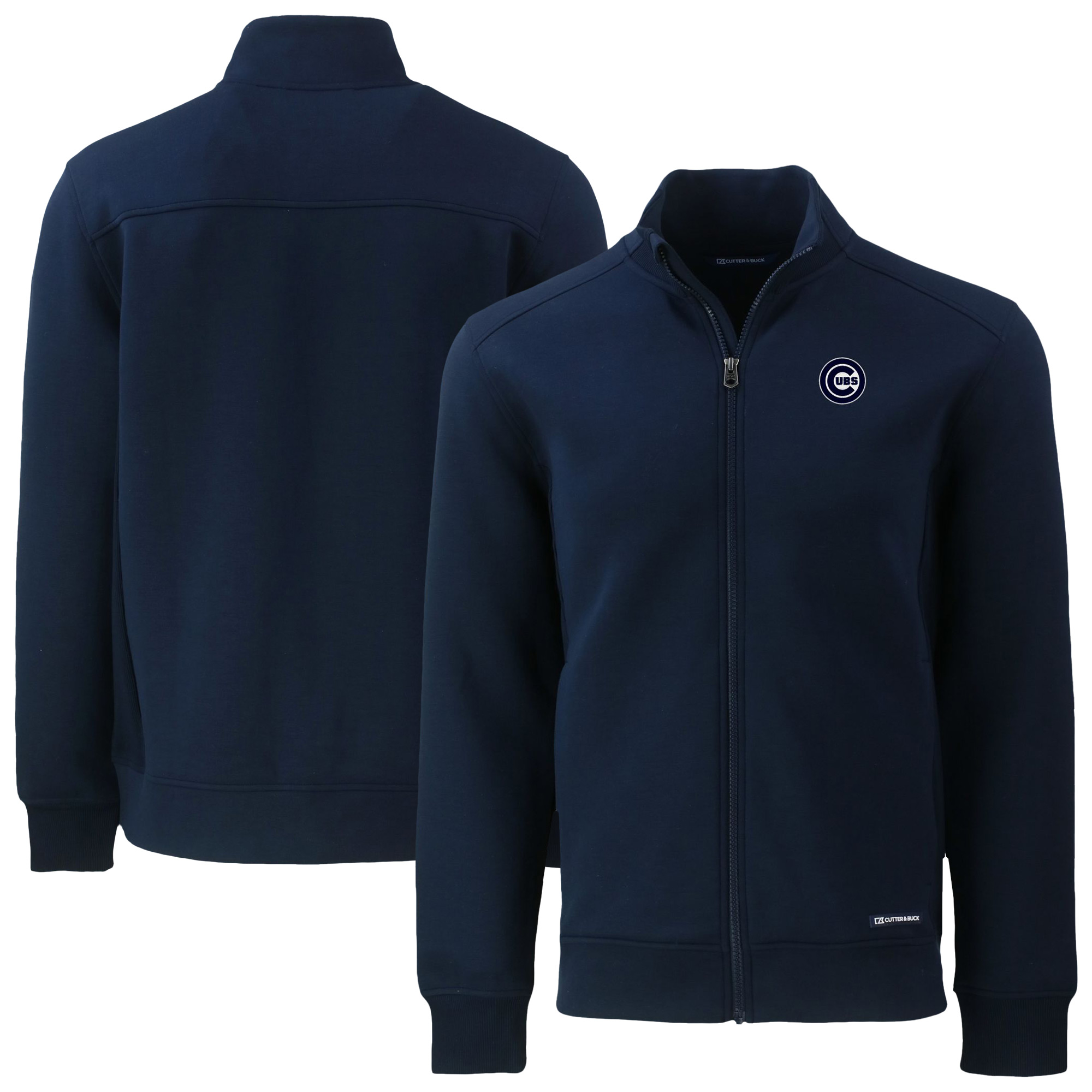 Men's Cutter & Buck Navy Old Dominion Monarchs Team Big & Tall Virtue Eco Pique Recycled Quarter-Zip Pullover Top