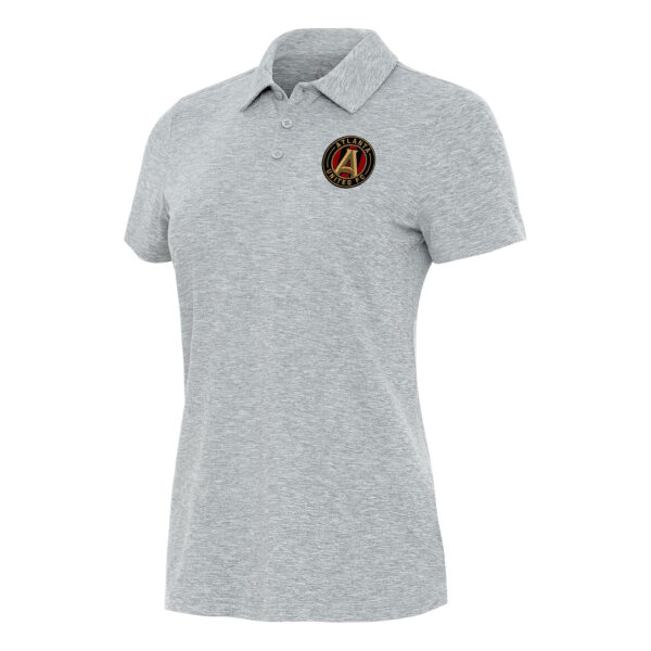 Women's Antigua Heather Gray Atlanta United FC Matter Polo