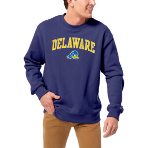 Men's League Collegiate Wear Royal Delaware Fightin' Blue Hens Essentials 2.0 Fleece Pullover Sweatshirt