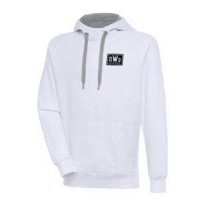 Men's Antigua White nWo Victory Raglan Pullover Hoodie