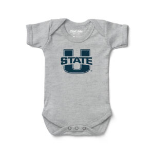 Newborn & Infant Chad & Jake Heather Gray Utah State Aggies Bodysuit