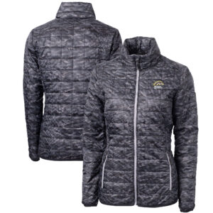 Women's Cutter & Buck  Black Western Michigan Broncos Rainier PrimaLoft® Eco Insulated Full-Zip Puffer Jacket