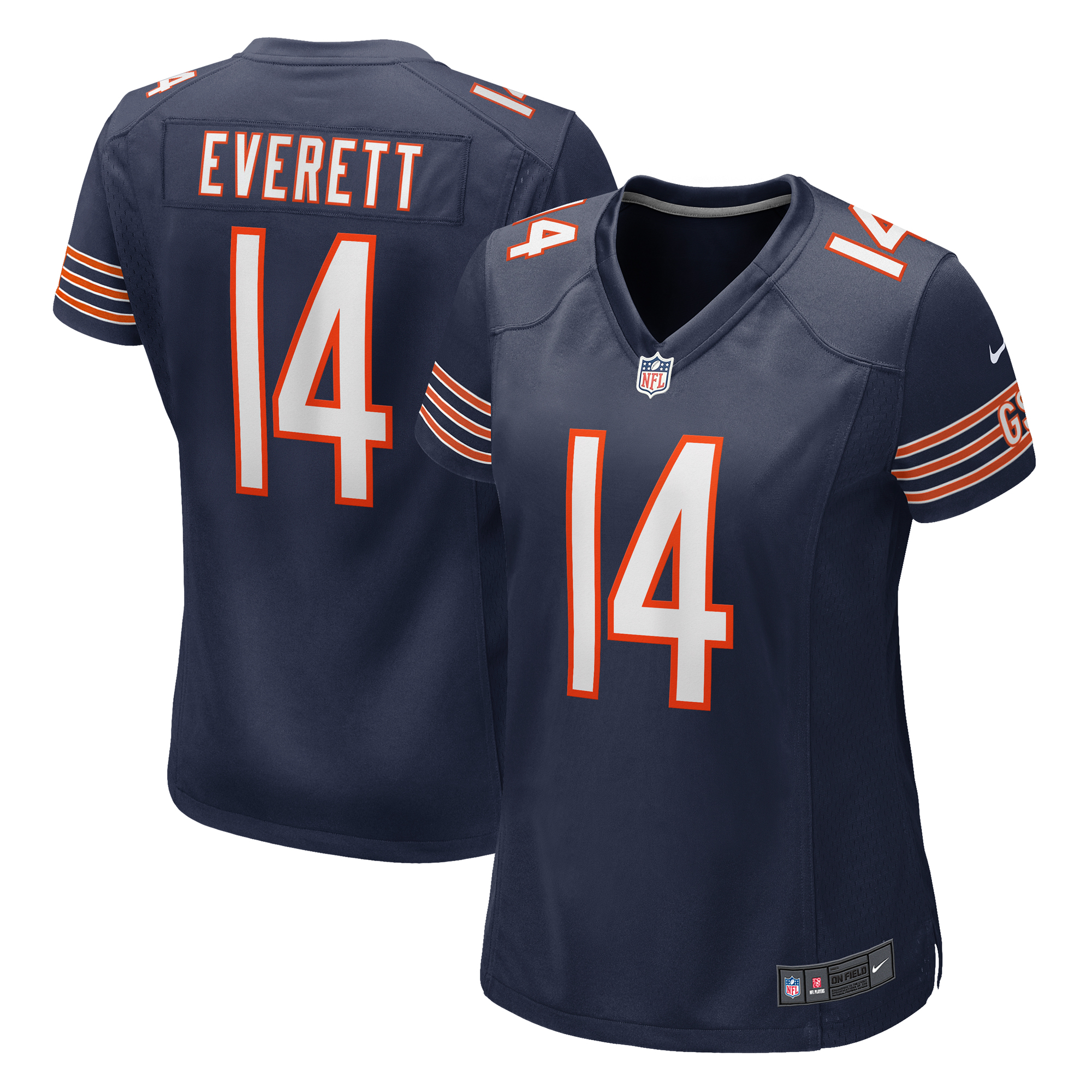 Women's Nike Gerald Everett Navy Chicago Bears Game Jersey