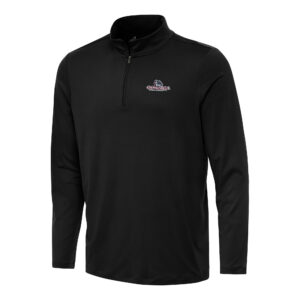 Men's Antigua Black Gonzaga Bulldogs Reprocess Quarter-Zip Top