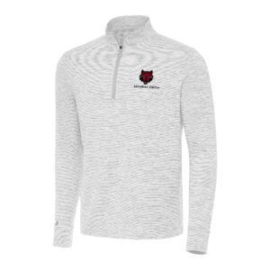 Men's Antigua Gray Arkansas State Red Wolves Cause Quarter-Zip Top