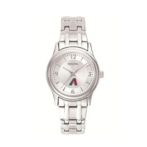 Women's Bulova Silver Arizona Diamondbacks Stainless Steel Watch