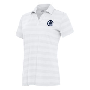 Women's Antigua White LA Clippers Tunnel Polo