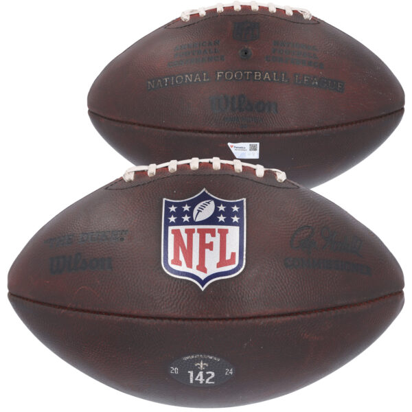 New Orleans Saints Game-Used Football vs. Carolina Panthers on September 8, 2024 - #142