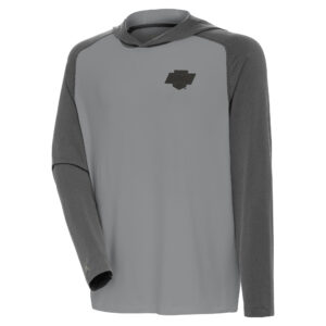 Men's Antigua  Gray Los Angeles Kings Tonal Intrepid Pullover Hoodie