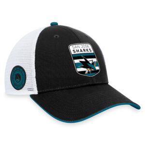 Men's Fanatics  Black San Jose Sharks 2023 NHL Draft On Stage Trucker Adjustable Hat