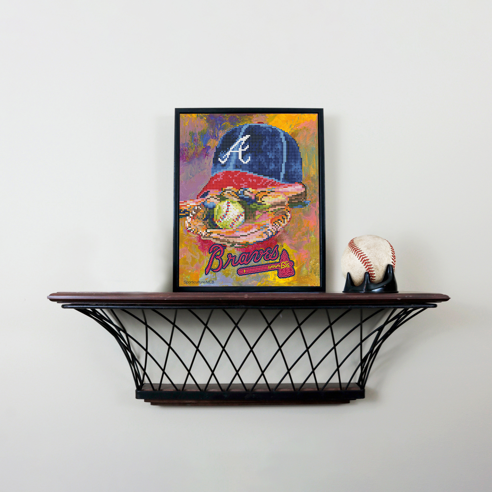 Sporticulture Atlanta Braves Diamond Art Craft Kit - Image 9