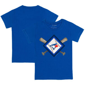 Infant Tiny Turnip Royal Toronto Blue Jays Diamond Cross Bats T-Shirt
