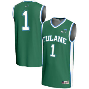 Men's GameDay Greats #1  Green Tulane Green Wave  Lightweight Basketball Jersey