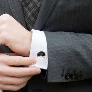 Dallas Cowboys Silver-Plated Team Logo Cufflinks
