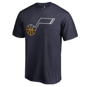 Men's Navy Utah Jazz Gradient Logo T-Shirt
