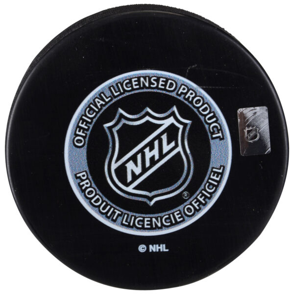 1990 NHL Draft Unsigned Draft Logo Hockey Puck - Image 3