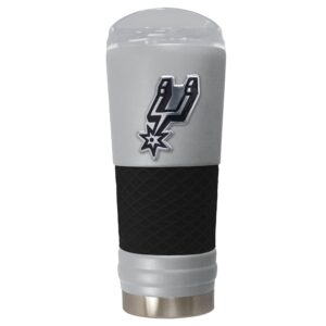 Gray San Antonio Spurs 24oz. Powder Coated Draft Travel Mug