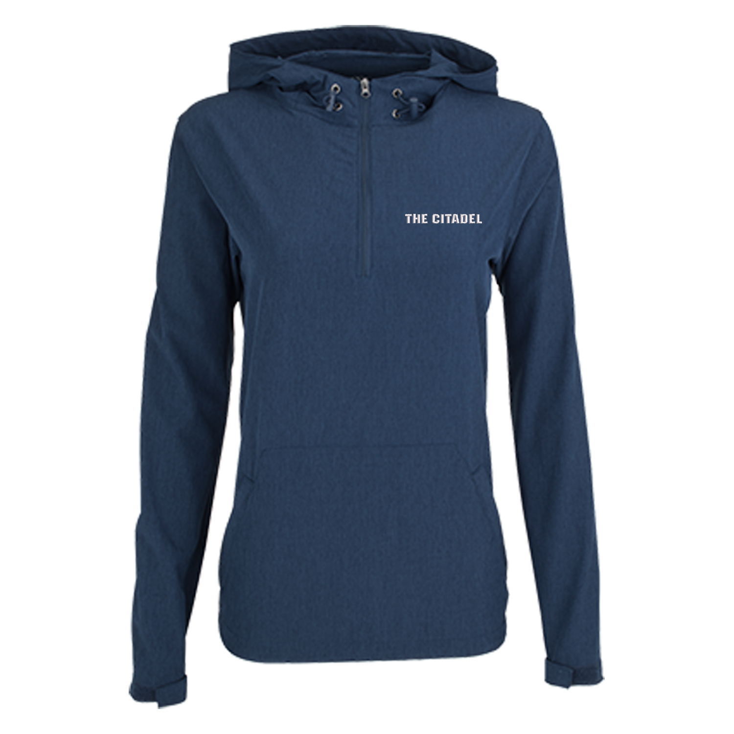 Women's Navy Citadel Bulldogs Pullover Stretch Anorak Jacket