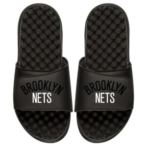 Youth ISlide Black Brooklyn Nets Tonal Pop Slide Sandals