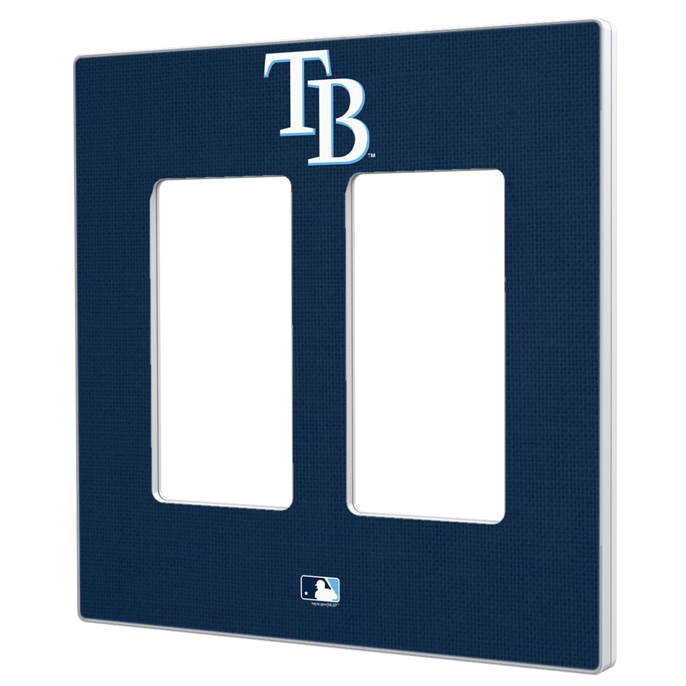 Tampa Bay Rays Solid Double Rocker Light Switch Plate