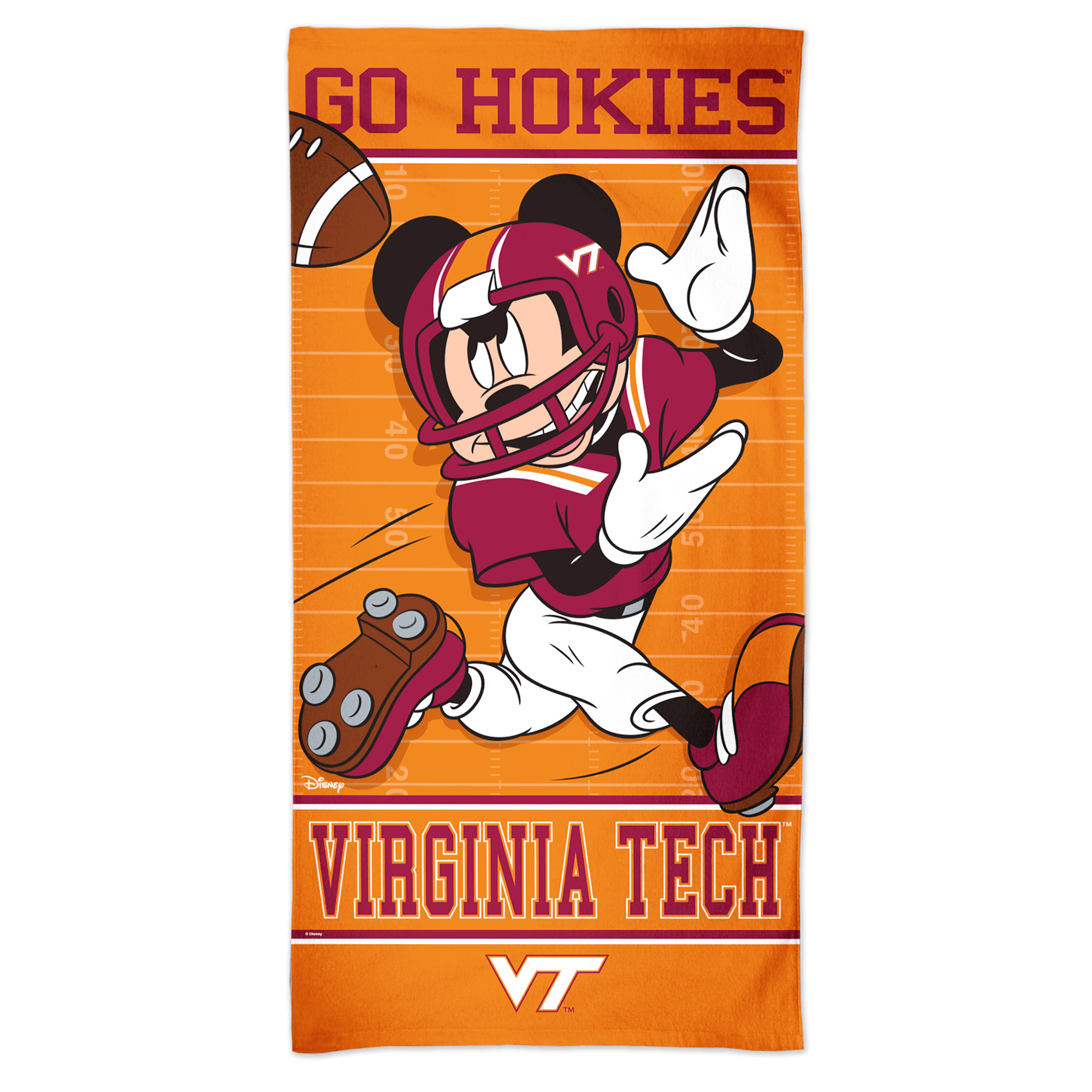 WinCraft Virginia Tech Hokies 30'' x 60'' Disney Spectra Beach Towel