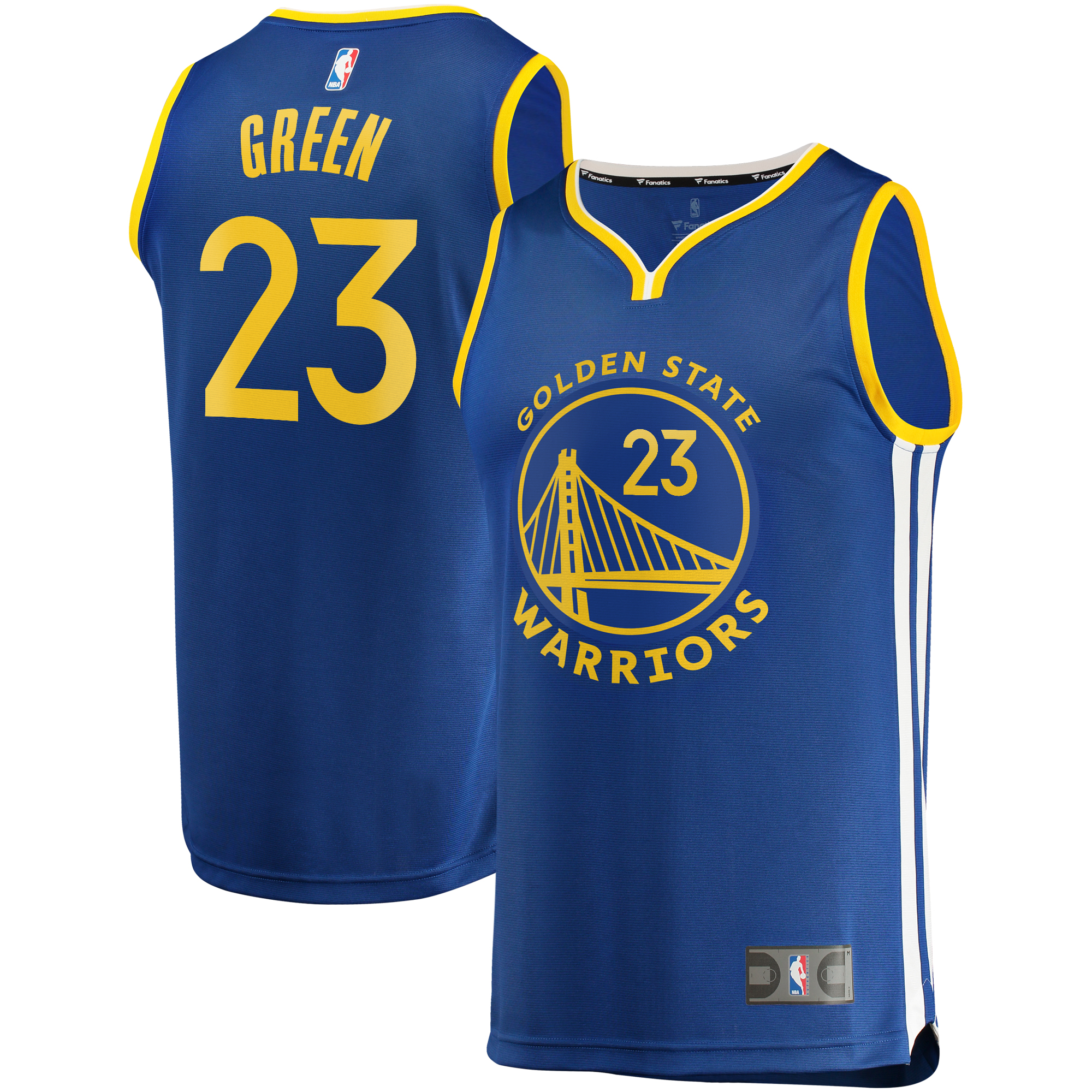 Men's Fanatics Draymond Green Royal Golden State Warriors Fast Break Replica Player Jersey - Icon Edition